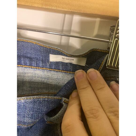 Frame Le Garcon Slim Jeans in Brooks Wash Size 30 - Picture 5 of 6